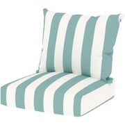 Cabana 2-Piece Cushion Set - Blue Stripe